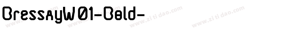 BressayW01-Bold字体转换