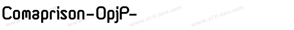 Comaprison-0pjP字体转换