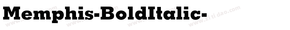 Memphis-BoldItalic字体转换