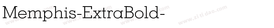 Memphis-ExtraBold字体转换