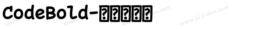 CodeBold字体转换