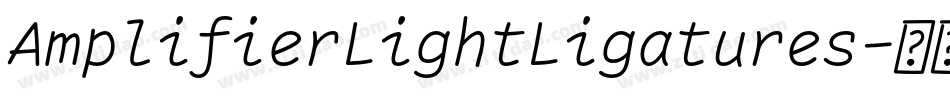 AmplifierLightLigatures字体转换