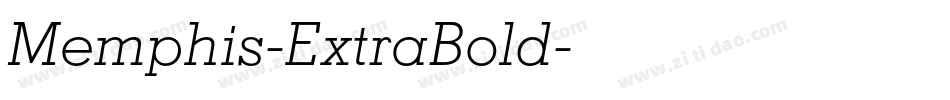 Memphis-ExtraBold字体转换