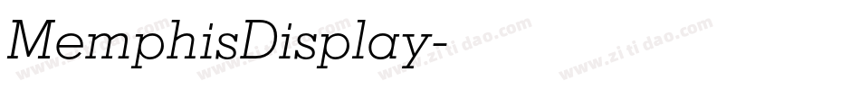 MemphisDisplay字体转换
