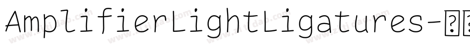 AmplifierLightLigatures字体转换