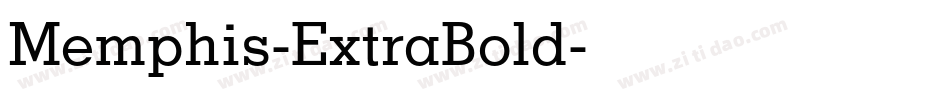 Memphis-ExtraBold字体转换