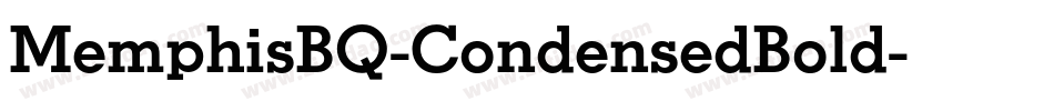 MemphisBQ-CondensedBold字体转换