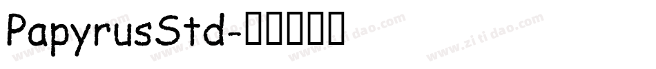 PapyrusStd字体转换