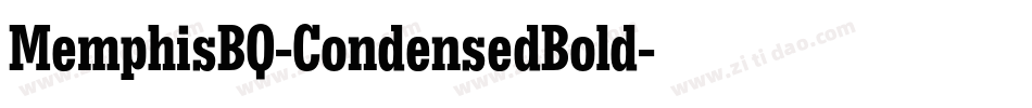 MemphisBQ-CondensedBold字体转换