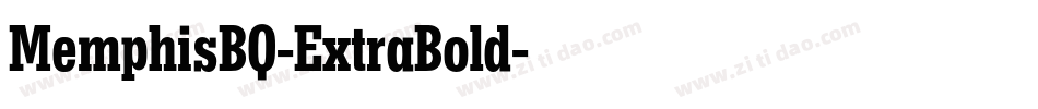 MemphisBQ-ExtraBold字体转换
