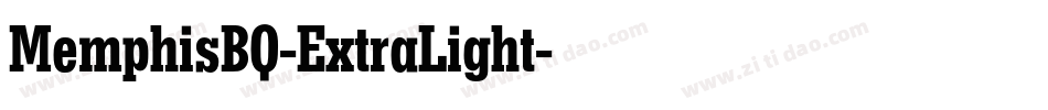 MemphisBQ-ExtraLight字体转换