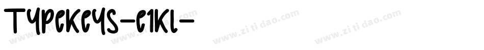 TypeKeys-e1Kl字体转换