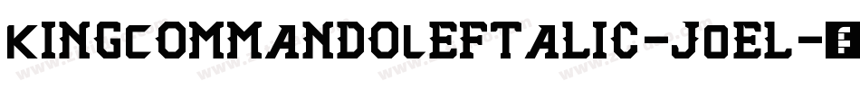 KingCommandoLeftalic-jOel字体转换