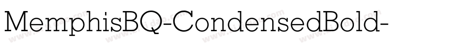 MemphisBQ-CondensedBold字体转换