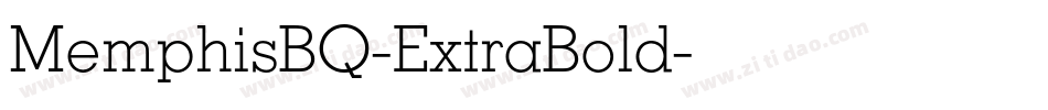 MemphisBQ-ExtraBold字体转换