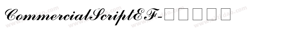 CommercialScriptEF字体转换