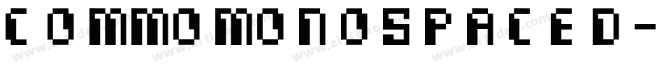 CommoMonospaced-WmZz字体转换
