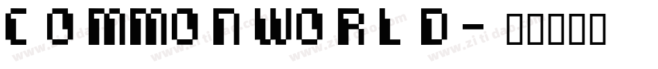 Commonworld字体转换