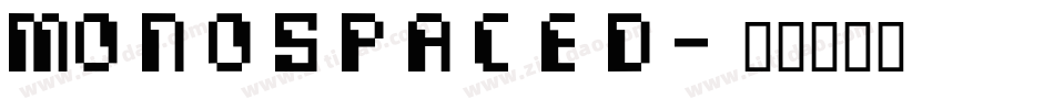 Monospaced字体转换