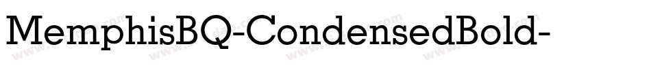 MemphisBQ-CondensedBold字体转换