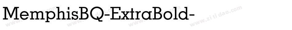 MemphisBQ-ExtraBold字体转换