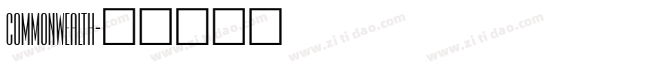 Commonwealth字体转换