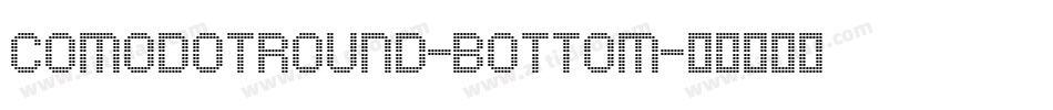 ComodotRound-Bottom字体转换