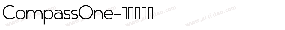 CompassOne字体转换