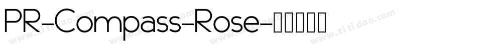 PR-Compass-Rose字体转换