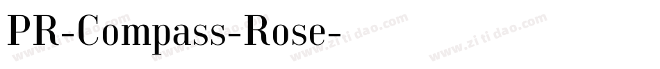 PR-Compass-Rose字体转换