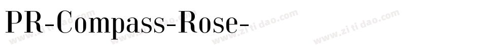 PR-Compass-Rose字体转换