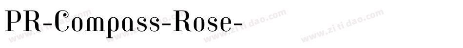 PR-Compass-Rose字体转换