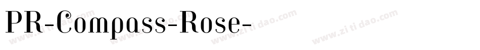 PR-Compass-Rose字体转换