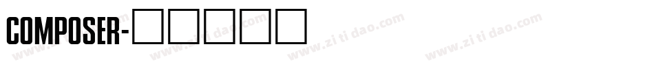 COMPOSER字体转换