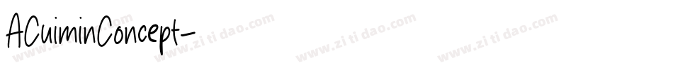 ACuiminConcept字体转换