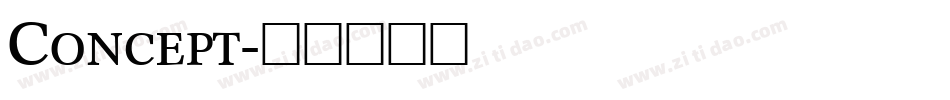 Concept字体转换