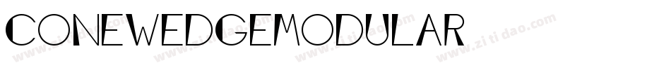 ConeWedgeModular手机版字体转换