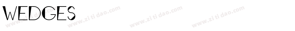 Wedges字体转换