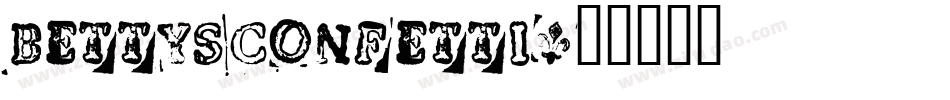 BettysConfetti字体转换