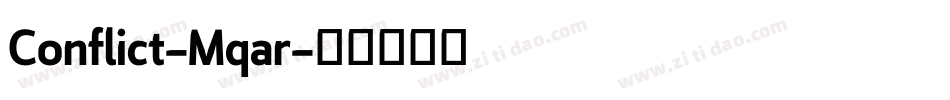 Conflict-Mqar字体转换