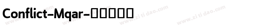 Conflict-Mqar字体转换