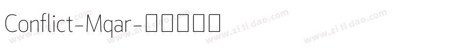 Conflict-Mqar字体转换