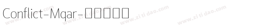 Conflict-Mqar字体转换