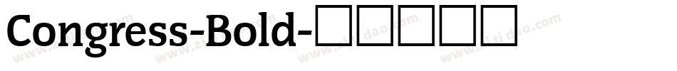 Congress-Bold字体转换