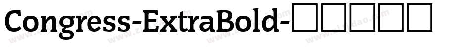 Congress-ExtraBold字体转换