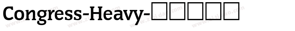 Congress-Heavy字体转换