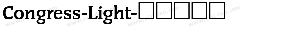 Congress-Light字体转换