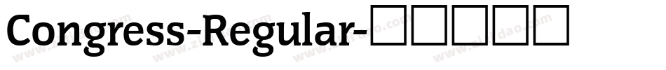 Congress-Regular字体转换