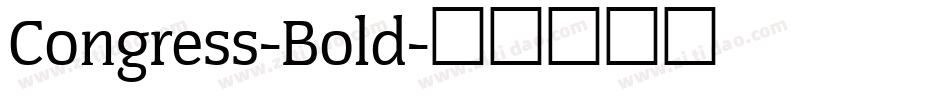 Congress-Bold字体转换