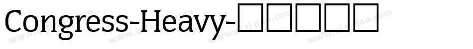 Congress-Heavy字体转换